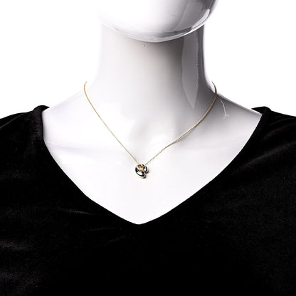Tiffany 18K Yellow Gold Elsa Peretti Double Teardrop Pendant Necklace 2 of 5