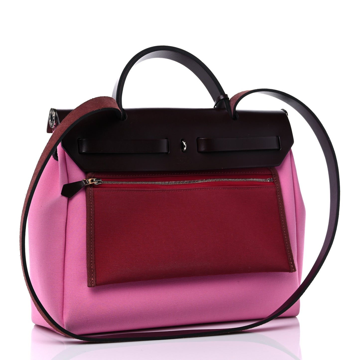 Toile Officier Vache Hunter Verso Herbag Zip Retourne PM 31 Bubblegum Rubis Rouge Sellier