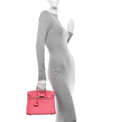Hermes Swift Birkin 25 Rose Azalee 2 of 12