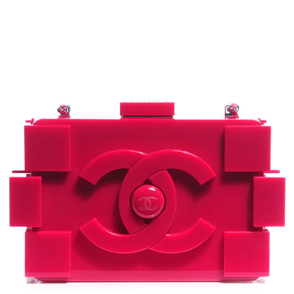 Chanel Plexiglass Boy Brick Lego Clutch Pink 1 of 8