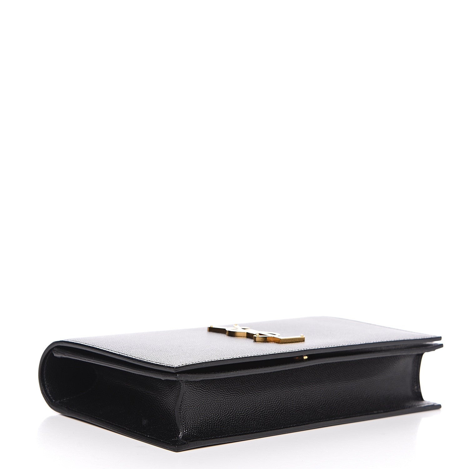 Saint Laurent Grain De Poudre Classic Monogram Kate Clutch Black 3 of 9