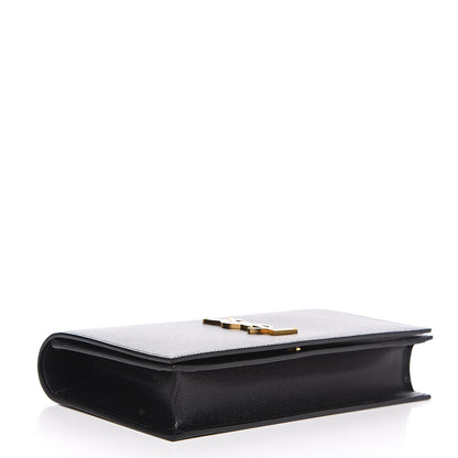 Saint Laurent Grain De Poudre Classic Monogram Kate Clutch Black 3 of 9