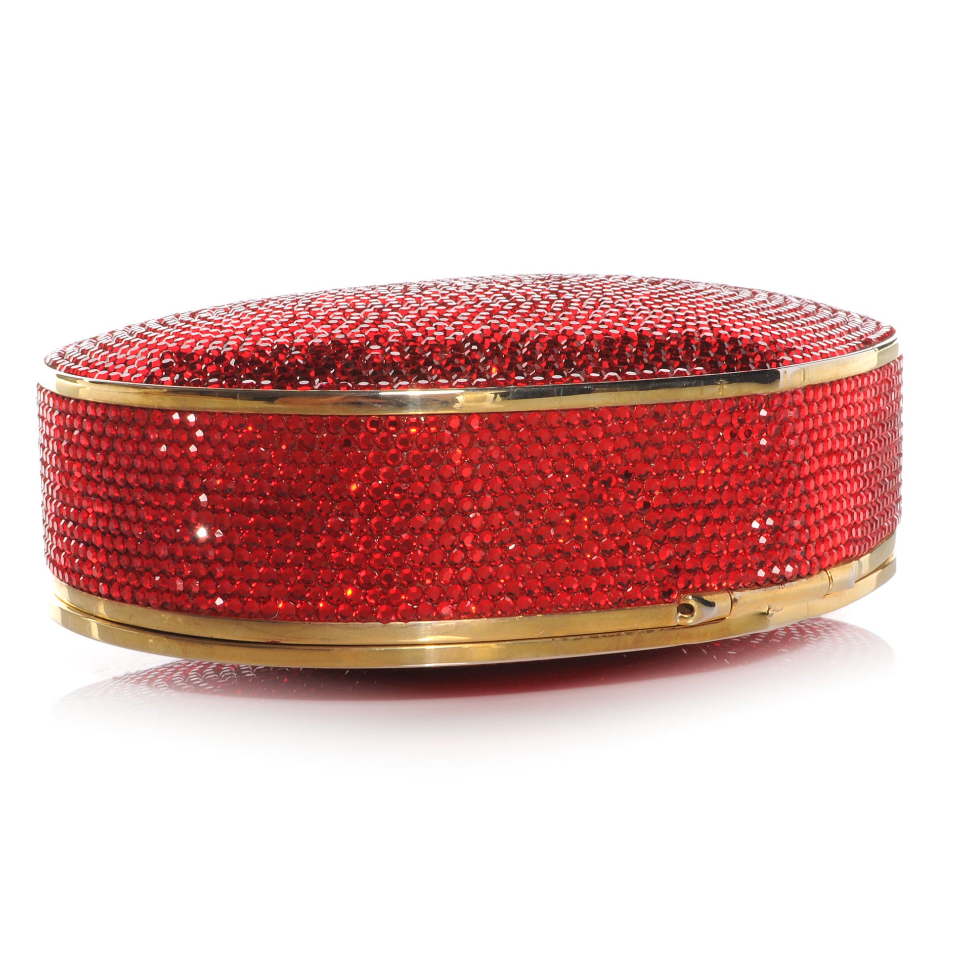 Judith Leiber Crystal Heart Minaudiere Clutch 4 of 7