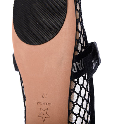 Christian Dior Resille Ribbon Miss J'Adior Ballet Flat 37 Black 8 of 17