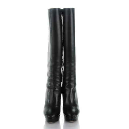 Jimmy Choo Nappa Major Knee High Platform Boots 36 Black 2 of 7
