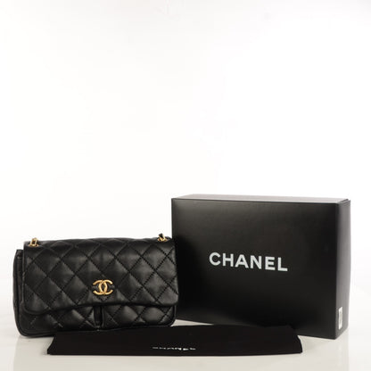 Chanel Calfskin Quilted Large Retro Chain Flap Black 8 of 8