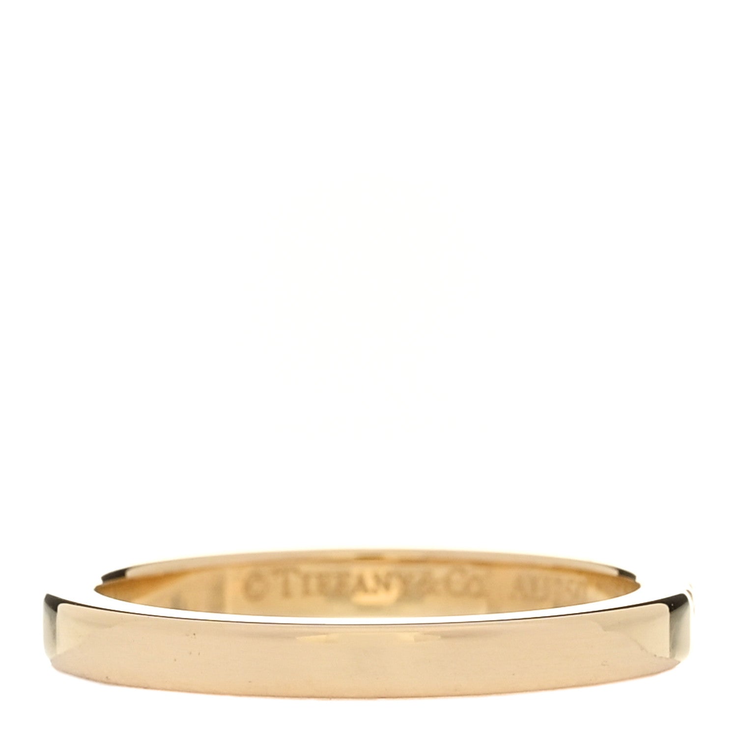 Tiffany 18K Yellow Gold Diamond Novo Half Circle Band Ring 47 4 3 of 4