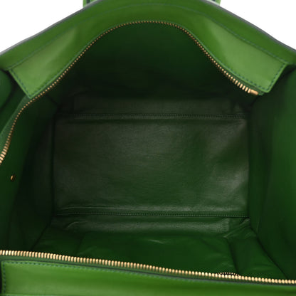 Celine Supple Calfskin Medium Phantom Luggage Green 5 of 10