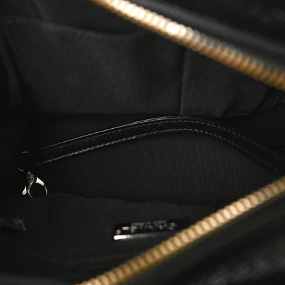 Chanel Sequin Calfskin Small Gabrielle Hobo Black Gold 5 of 9