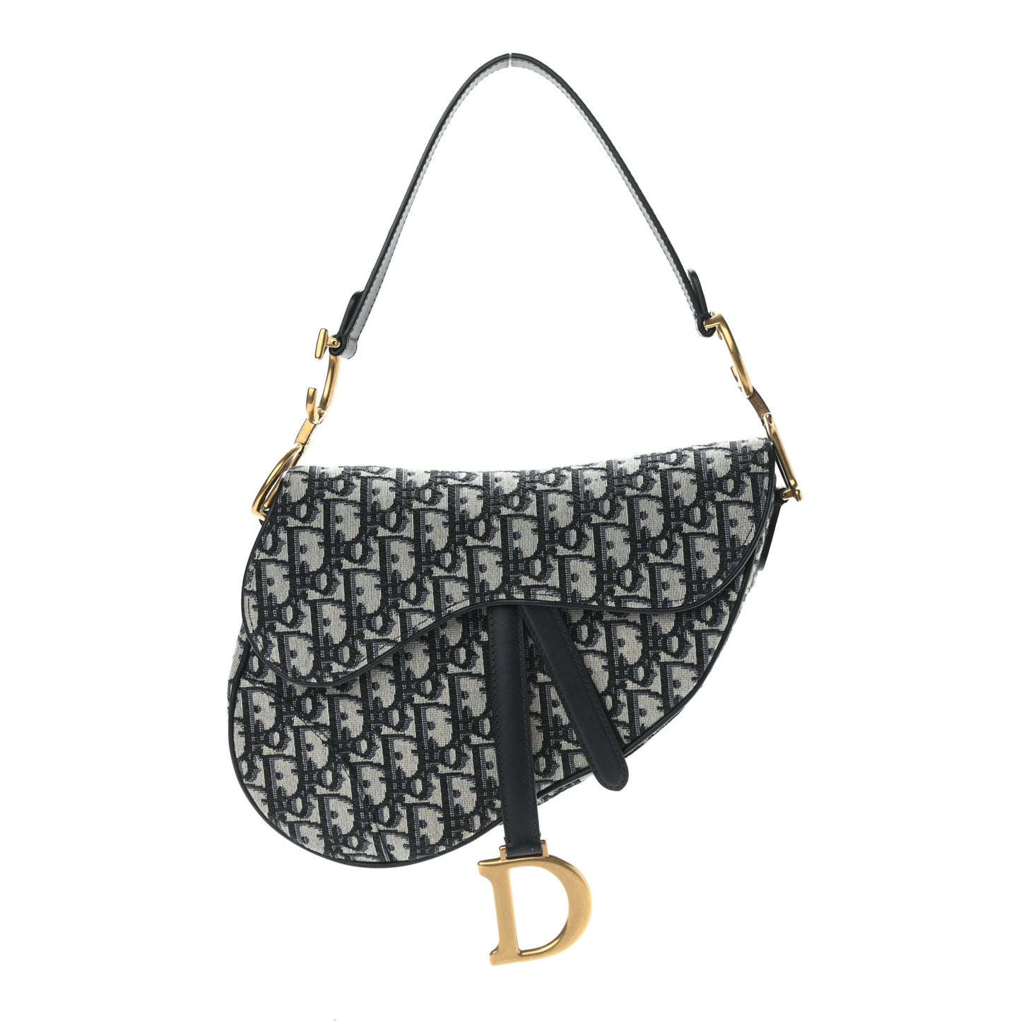 Oblique Saddle Bag Blue