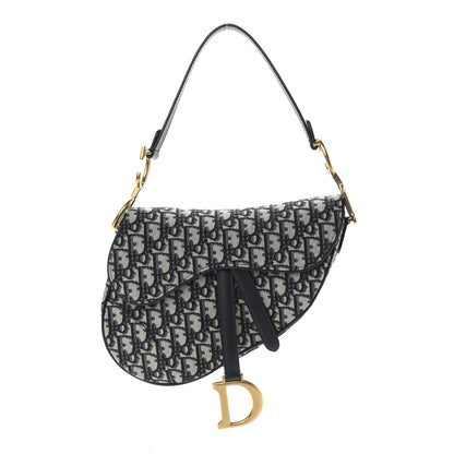 Christian Dior Oblique Saddle Bag Blue 1 of 10