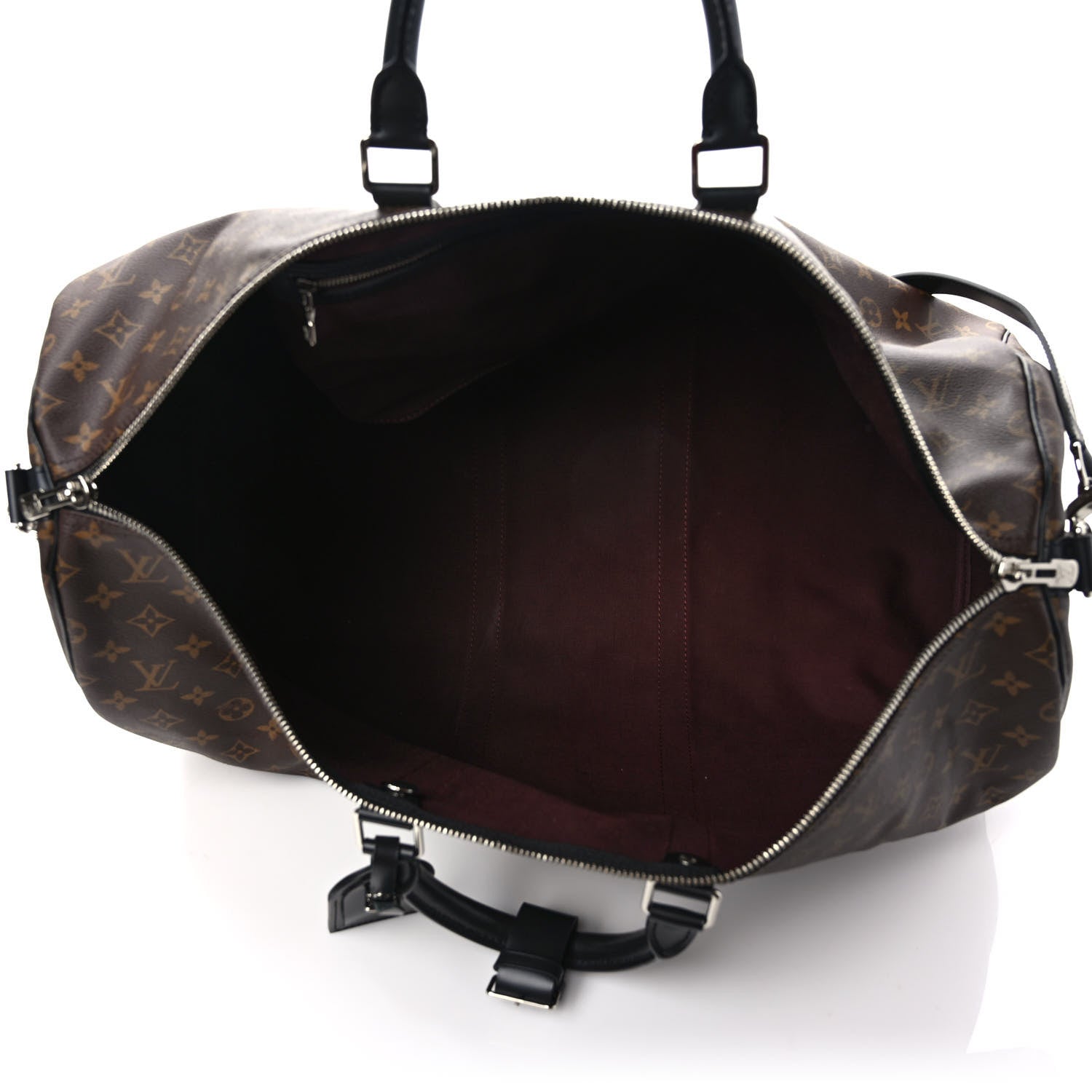 Louis Vuitton Monogram Macassar Keepall Bandouliere 55 5 of 10