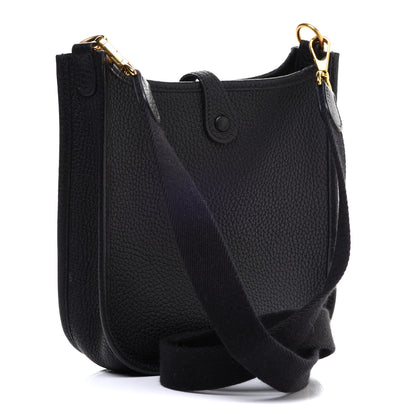 Hermes Taurillon Clemence Evelyne TPM Black 3 of 9