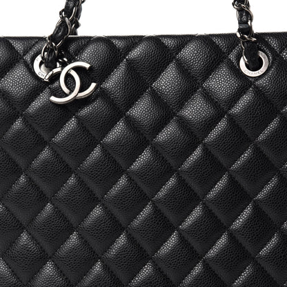 Chanel Caviar Quilted City Shopping Tote Black 10 of 10