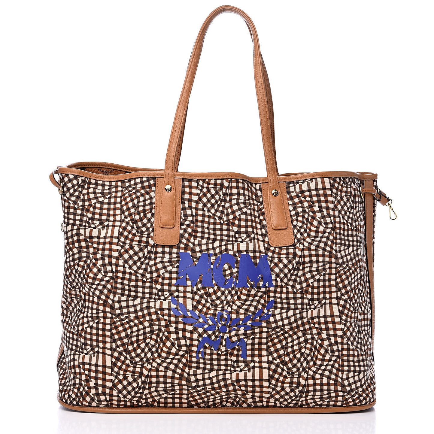 Visetos Large Liz Reversible Shopper Tote Cognac