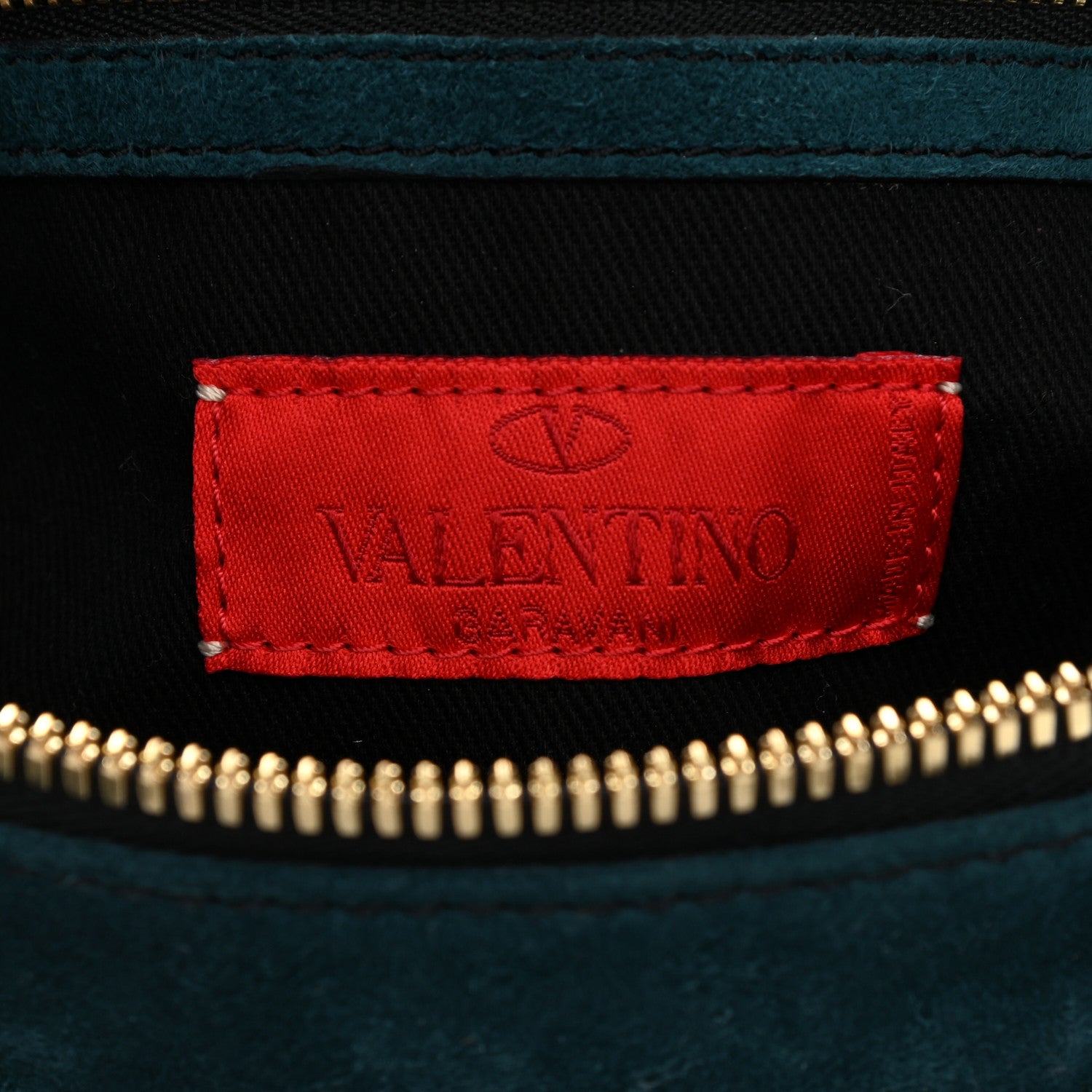 Valentino Garavani Suede Bow Boston Bag Green 5 of 9