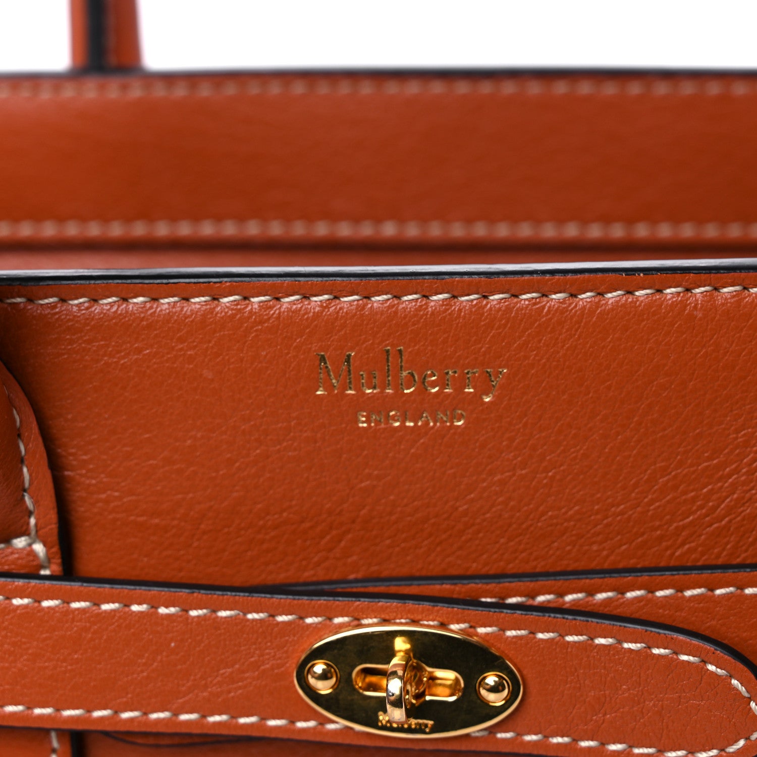 Mulberry Small Classic Grain Mini Zipped Bayswater Chestnut 7 of 13