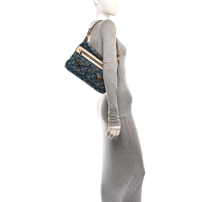 Louis Vuitton Monogram Denim Baggy PM Blue 2 of 10
