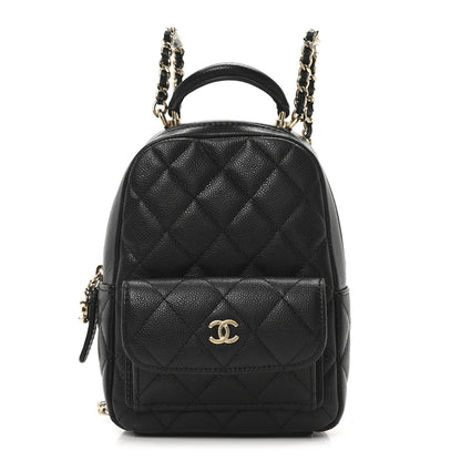 Chanel Caviar Quilted CC Mini Classic Backpack Black 1 of 10