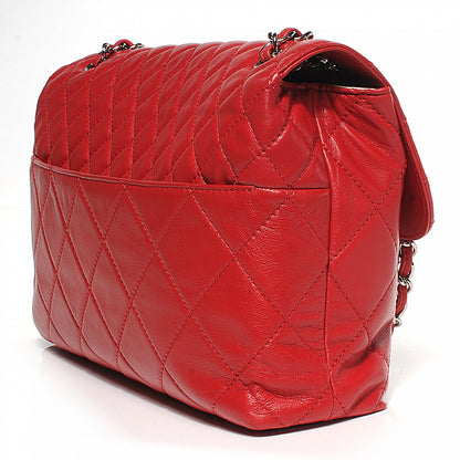 Chanel Leather Quilted In the Business Flap Bag Red 9 of 11