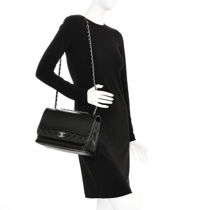 Chanel Calfskin Jumbo Tramezzo Flap Black 2 of 7