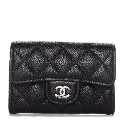 Chanel Caviar Quilted Flap Card Holder Black 1 of 9