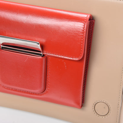 Balenciaga Calfskin Bal58 Shoulder Bag Red 11 of 18