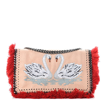 Stella McCartney Shaggy Deer Swan Embroidered Falabella Crossbody 1 of 13