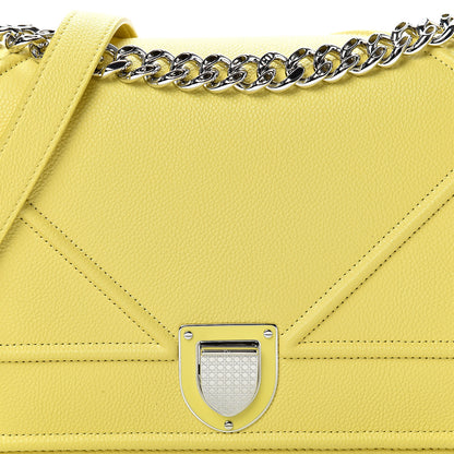Christian Dior Grained Calfskin Medium Diorama Flap Bag Acacia Yellow 8 of 12