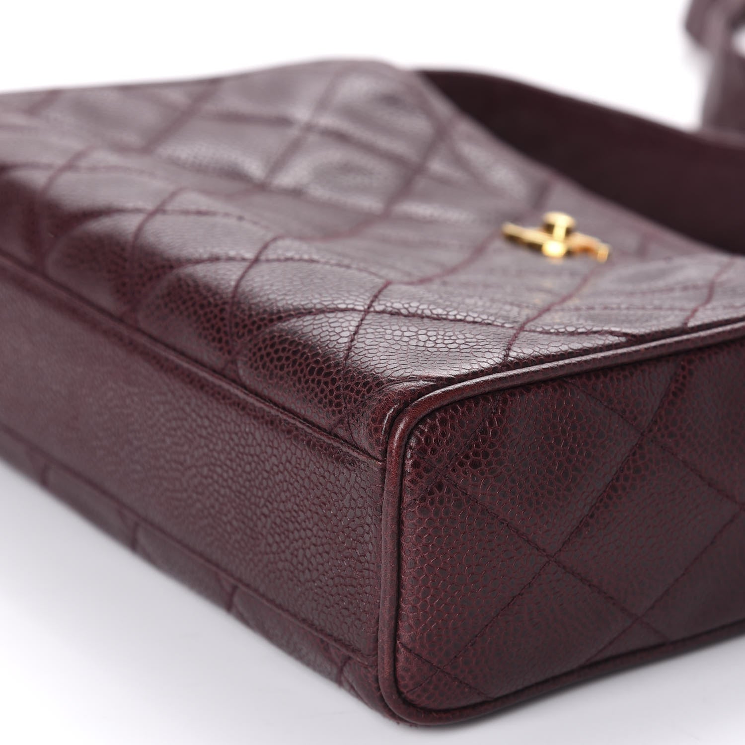 Chanel Caviar Quilted Camera Case Burgundy 7 of 12