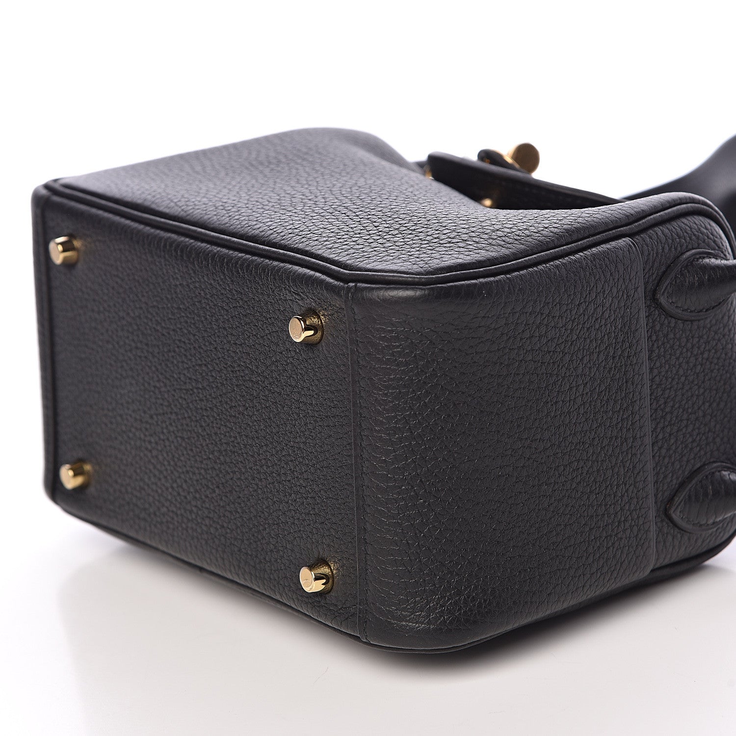Hermes Taurillon Clemence Mini Lindy 20 Black 9 of 11