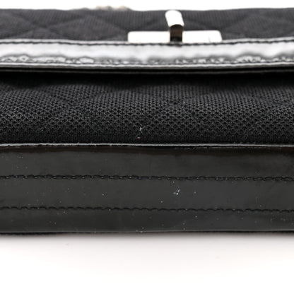 Chanel Jersey Patent Quilted 2.55 Reissue East West Flap Black 13 of 13