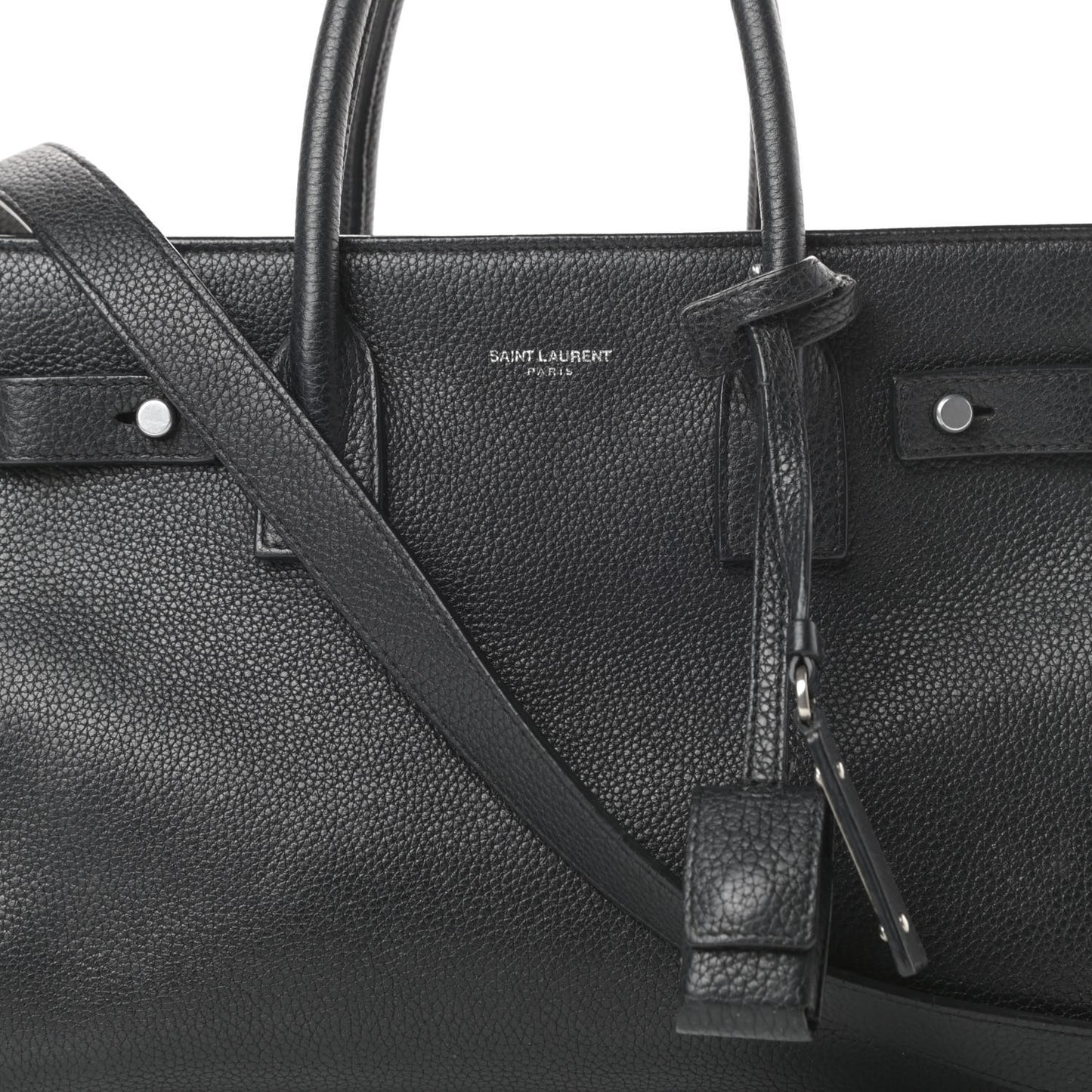 Grained Calfskin Baby Sac De Jour Souple Black