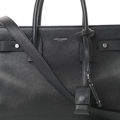 Saint Laurent Grained Calfskin Baby Sac De Jour Souple Black 8 of 16