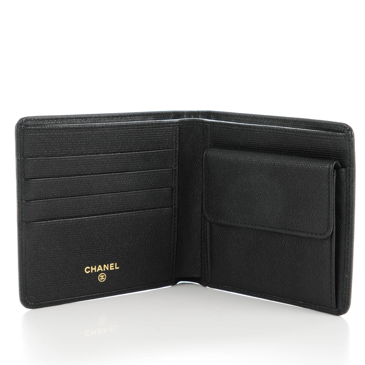 Chanel Caviar CC Bi-Fold Wallet Black 5 of 8