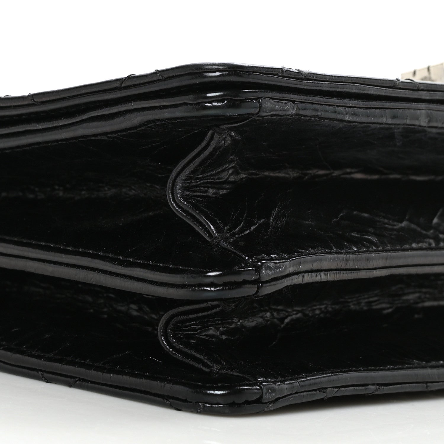 Chanel Glazed Calfskin Quilted Rita Top Handle Flap Black 9 of 9