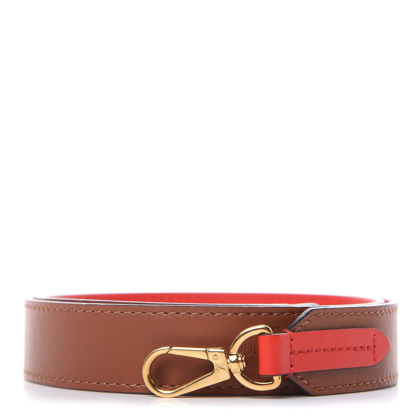 Calfskin Tuileries Shoulder Strap Caramel Rouge
