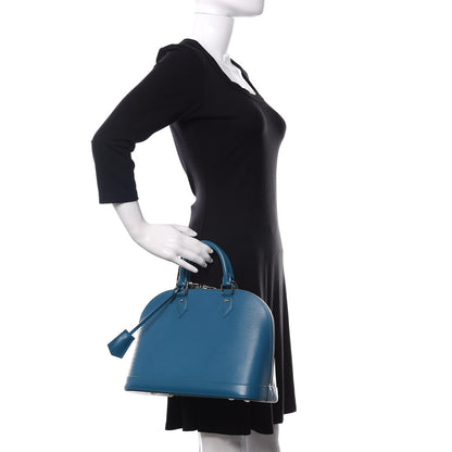 Louis Vuitton Epi Alma PM Cyan 2 of 9