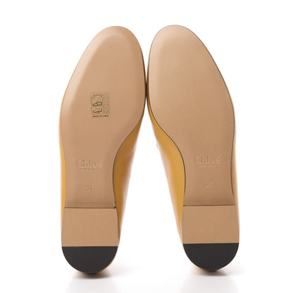 Chloe Semi Shiny Calfskin Suede C Loafer 37 Yellow 6 of 8