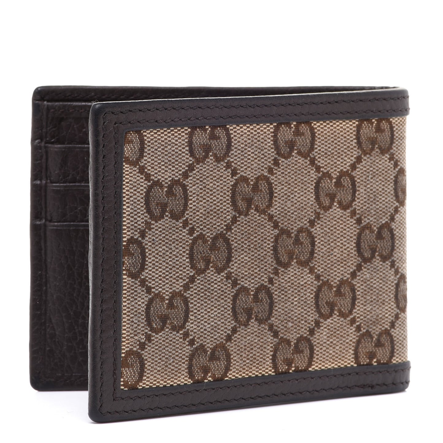 Monogram Bi-Fold Wallet Dark Brown