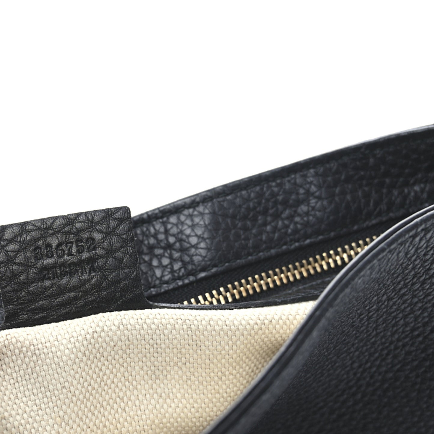 Pebbled Calfskin Medium Soho Flap Crossbody Black