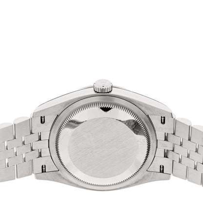 Rolex Stainless Steel 18K White Gold Diamond 36mm Oyster Perpetual Datejust Watch Pink 126234 4 of 5