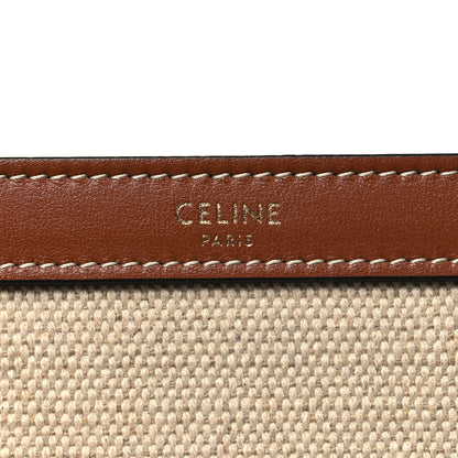 Celine Canvas Calfskin Medium Cabas 16 Tote Natural Tan 6 of 11