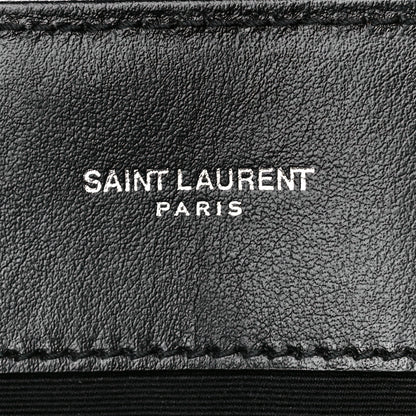 Saint Laurent Calfskin Y Quilted Monogram Medium Loulou Chain Satchel Black 6 of 11