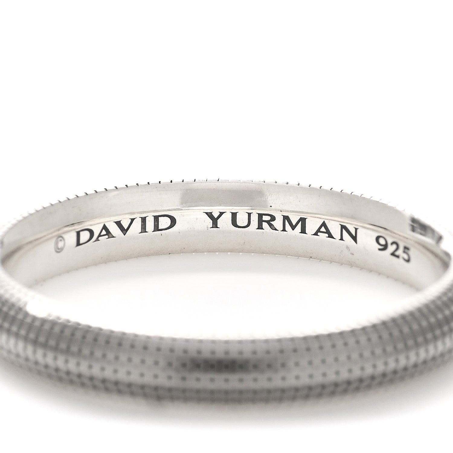 David Yurman Sterling Silver 3.5mm Mens Sky Band Ring 65 11 4 of 4