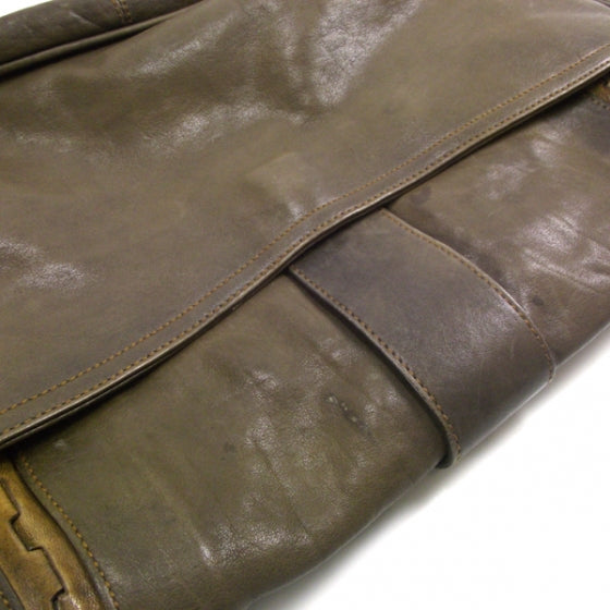 Leather Gaucho Olive Green