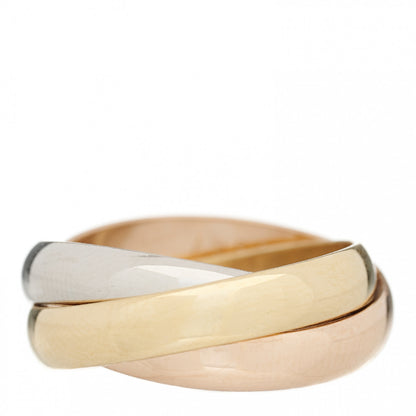 Cartier 18K Pink Yellow White Gold Classic Les Must De Cartier Trinity Ring 49 4.75 2 of 3