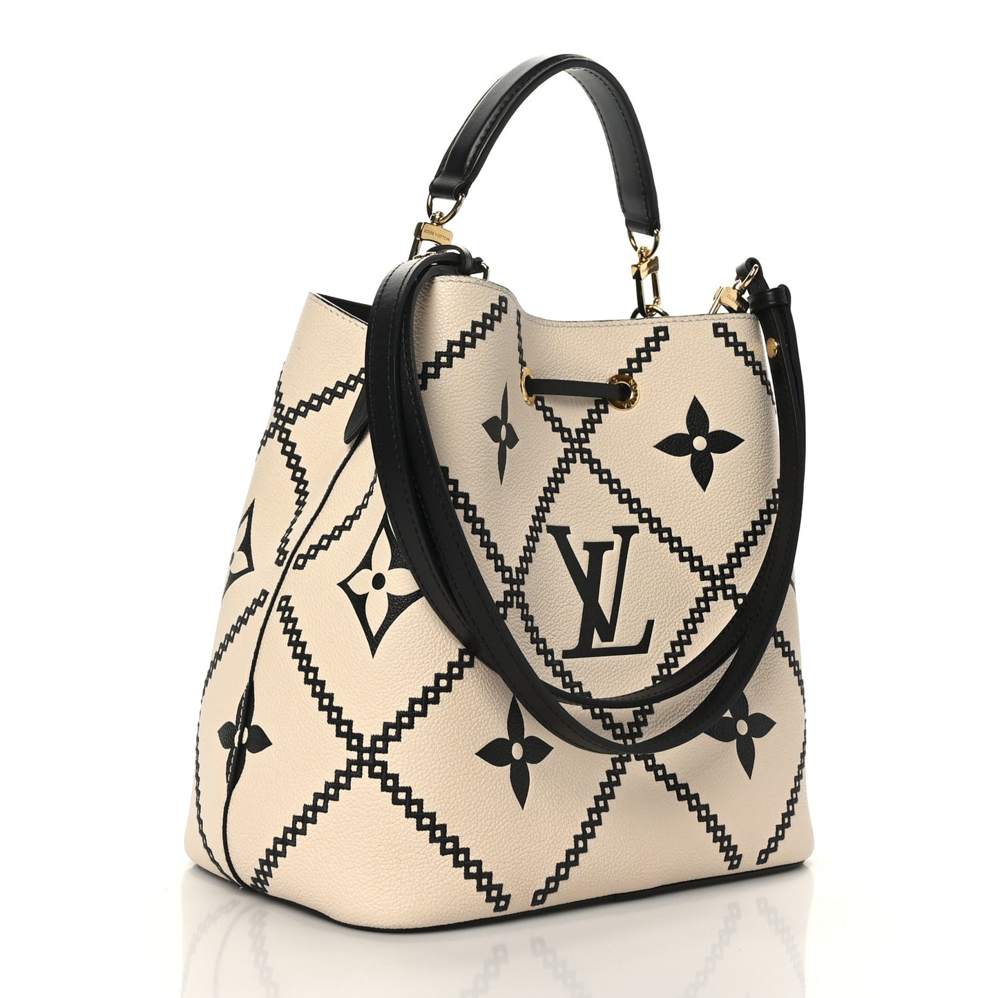 Empreinte Monogram Giant Broderies Neonoe MM Cream Black
