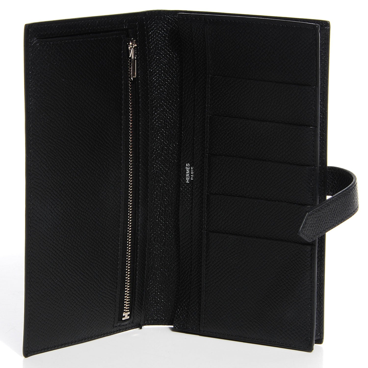Hermes Epsom Bearn Gusset Wallet Black 4 of 9