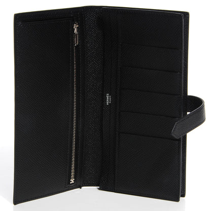 Hermes Epsom Bearn Gusset Wallet Black 4 of 9